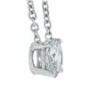 Image 2 : New 14K Gold.55 ctw Round Brilliant Diamond Solitaire Pendant w/ Adjustable Chai