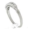 Image 1 : Antique Palladium 0.2 ctw Baguette & Single Cut Diamond Stackable Band Ring