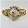 Image 2 : Rolex Ladies President Datejust 26mm Gold w/ Custom Diamonds