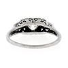 Image 7 : Art Deco Platinum 0.50 ctw Old European Diamond Engagement Ring