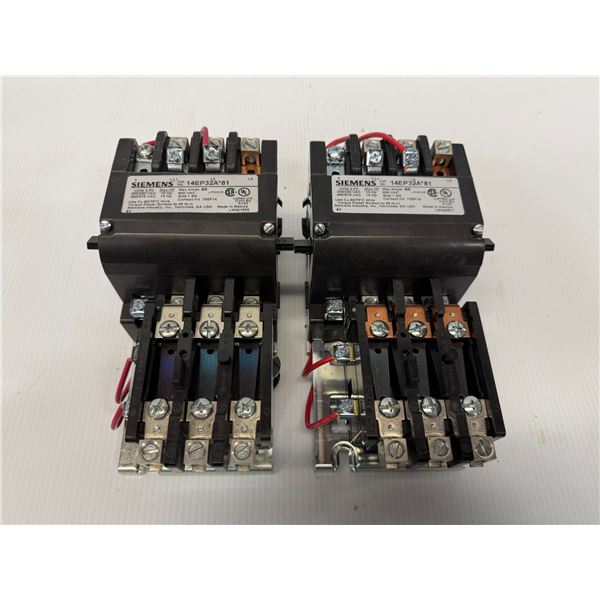 (2) Siemens #14EP32A*81 Motor Starters
