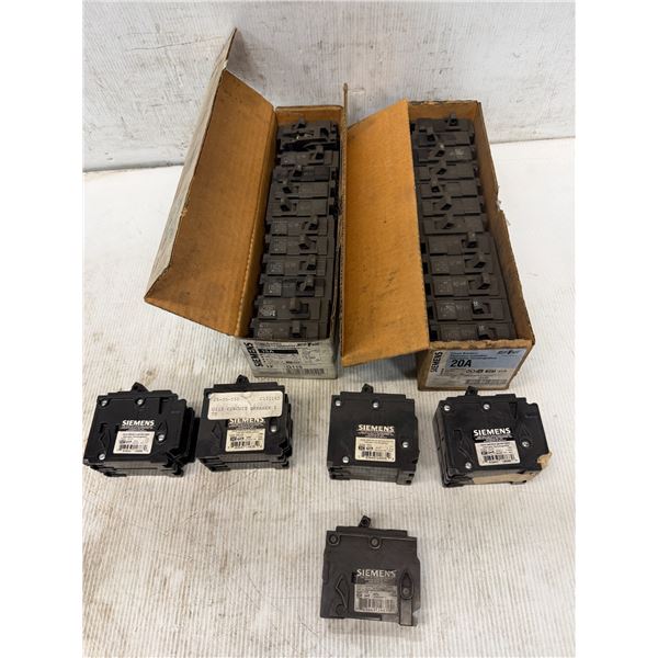 Lot of Siemens Circuit Breakers