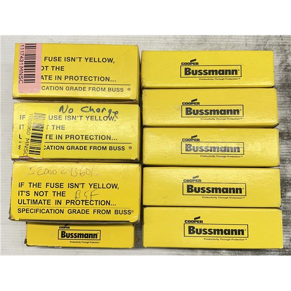 Lot of (9) Bussmann Fuses