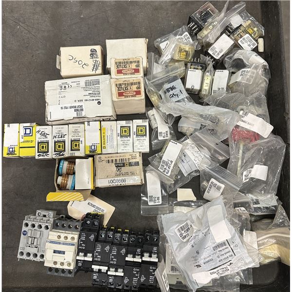 Lot of Misc. Allen Bradley, Square D, Telemecanique Items
