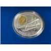 Image 2 : 1991 .925 Silver Canadian "The de Havilland Beaver" One Troy Oz. $20 Coin with 24 Gold Covered Cameo