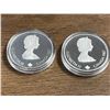 Image 5 : 1988 .925 Silver Calgary Winter Olympics Ski Jumping and Bobsledding One Troy Oz. $20 Coins - 2 Coin