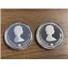 Image 3 : 1988 .925 Silver Calgary Winter Olympics Ski Jumping and Bobsledding One Troy Oz. $20 Coins - 2 Coin