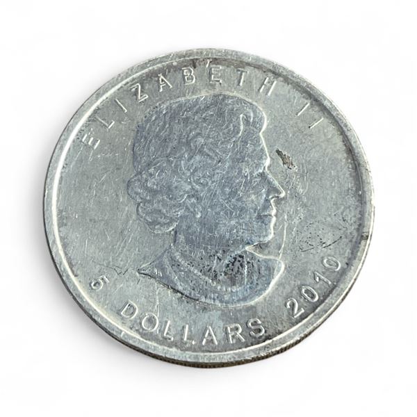 2010 Canadian .9999 Fine Silver Maple Leaf  Silver Dollar