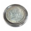 Image 1 : 1966 Canadian Silver Voyageur Dollar Coin - In Capsule - Circulated.
