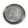 Image 2 : 1966 Canadian Silver Voyageur Dollar Coin - In Capsule - Circulated.