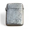 Image 1 : Antique British Sterling Silver Vest Case - 1" x 1.25" Match Holder with Striker Base - 16 grams