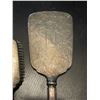 Image 3 : Antique Birks Sterling 2-Piece Dresser Set - Mirror and  Brush - Engraved "AM"