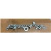Image 2 : 8" Sterling Silver Charm Bracelet with 11 Sterling Charms - Total weight: 46 grams