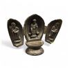Image 2 : Miniature Clay Teapot in Gift Box and 4.5" Tall Carved Wood Asian Deity Alter