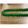 Image 3 : 26" Long Burmese Jade Necklace - Average bead size is 9.8mm - Magnetic Clasp