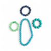 Image 1 : 3 Stretch Bracelets & 1 Necklace  with Large Stone Beads - Beads range from 13mm to 17mm