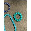 Image 2 : 3 Stretch Bracelets & 1 Necklace  with Large Stone Beads - Beads range from 13mm to 17mm