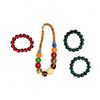 Image 1 : Handcrafted Large Bead Resin Necklace & 3 Bracelets - beads range from 9mm to 24mm