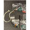 Image 2 : Lot of Beads and Other Materials for Jewelry Making