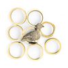 Image 1 : Carved 3" Bird and 8 Napkin Rings Made From a Variety of Materials