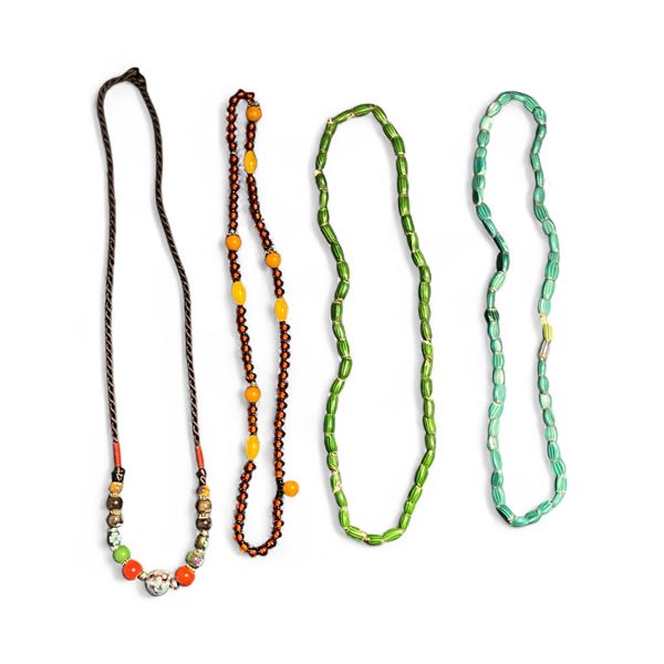Four 26" Necklaces - Variety of Materials