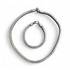 Image 1 : 17" Neck Chain with Matching Bracelet - Unstamped - Weight 122 grams