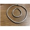 Image 2 : 17" Neck Chain with Matching Bracelet - Unstamped - Weight 122 grams