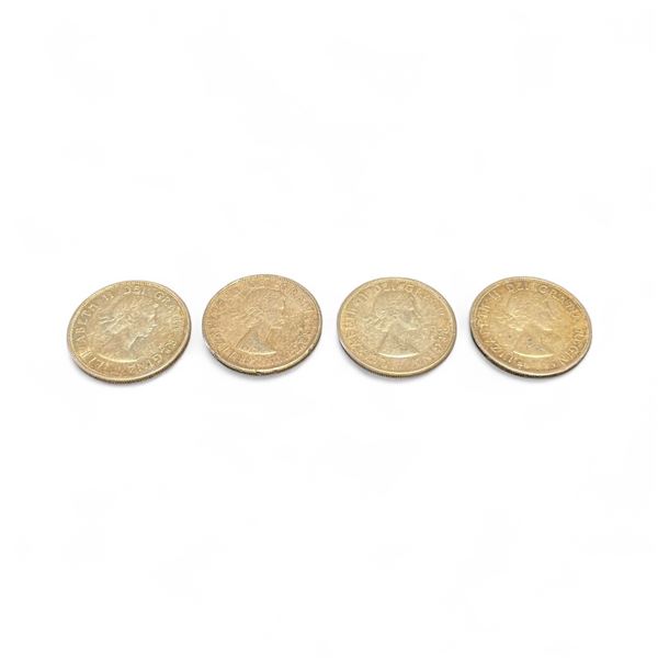4 Canadian 80% Silver Half Dollar Coins - 1963 and 3 x 1964