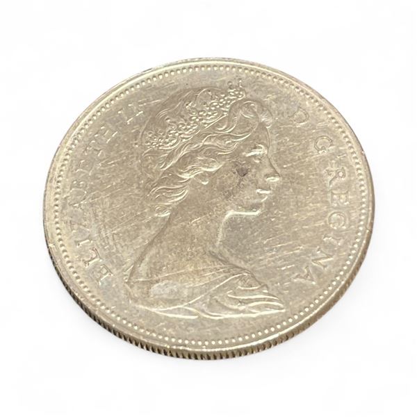 1966 Canadian Silver Dollar - .800 Silver - Circulated
