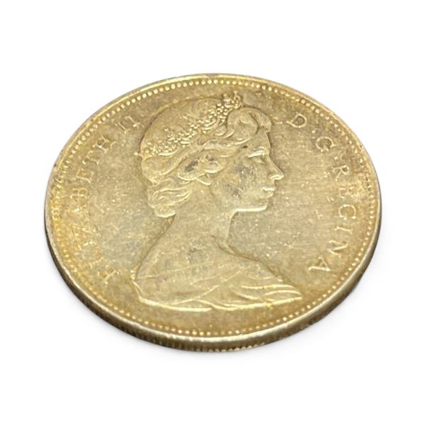 1966 Canadian Silver Dollar - .800 Silver - Circulated