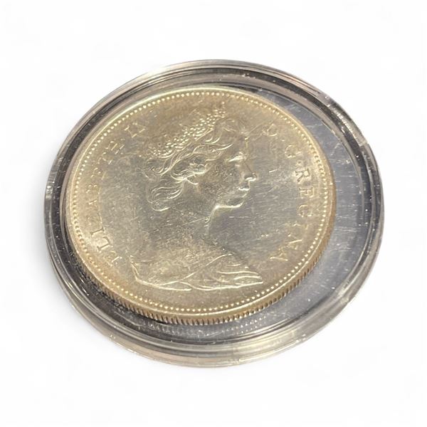 1966 Canadian Silver Dollar - .800 Silver - In capsule