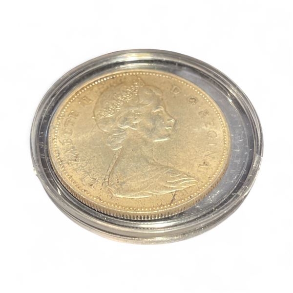 1966 Canadian Silver Dollar - .800 Silver - In capsule