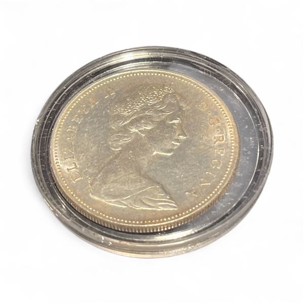 1966 Canadian Silver Dollar - .800 Silver - In capsule