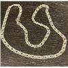 Image 3 : 19" Sterling Silver Flat Link Chain with Lobster Clap; - 4.6mm wide - Weight 26 grams