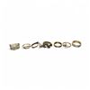 Image 1 : 7 Sterling Silver Rings - Variety of styles and sizes - Total weight: 25 grams