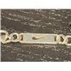 Image 3 : 18" Sterling Silver Neck Chain with Nike Swoop on the Flat Stations  4.7 mm wide - Weight: 16 grams
