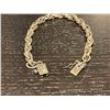 Image 2 : .925 Silver 7" Bracelet with Box Safety Clasp - 5.4 mm wide - Weight: 20 grams