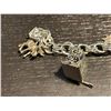 Image 2 : 8" Sterling Silver Charm Bracelet with 8  Charms - Total weight: 29 grams