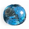 Image 1 : 77.13 Carat Royal Blue Topaz - Oval Cut - 27.40mmx20.70mmx16.9mm. Clarity: AA, Naturally Transparent