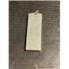 Image 2 : Vintage Sterling Silver Vertical Bar Pendant with British Hallmarks - 44mm x 14.8mm x 4.2mm - Weight