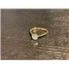 Image 2 : 14KT Gold Zirconia Solitaire Ring - Size 6.5 - Gemstone is 5.7mm diameter - Total weight including g