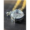 Image 2 : 14KT Gold 1 Carat Cubic Zirconia Solitaire Necklace - 16" Long - Total Weight including gemstone: 1