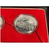 Image 2 : .9999 Fine Silver 2 Coin Set - 1998 Canadian/Chinese $5 Dr Norman Bethune Arrival in China 60th Anni