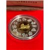 Image 2 : 1998 Gold Plated Sterling Silver "Year of the Tiger" Lunar Coin - Canada Mint #8045/68,888. Weight: