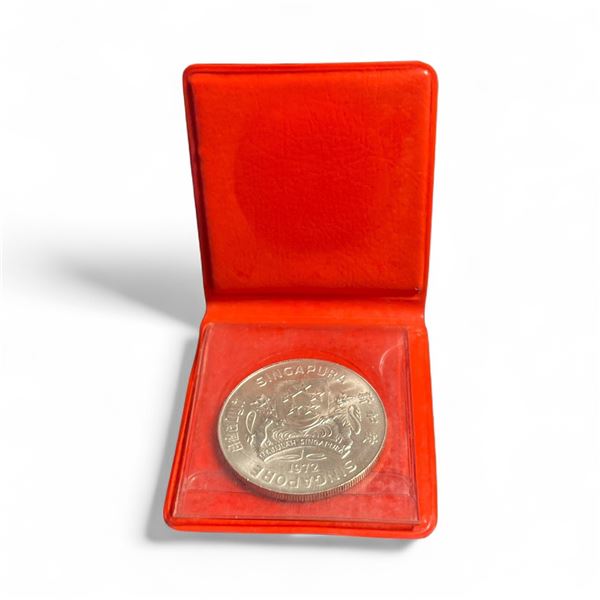 1972 Singapore $10 Coin in Original Holder
