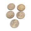 Image 1 : 5 Canadian 1967 Centennial Quarters - .800 Silver and .500 Silver  - Circulated