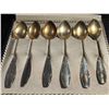 Image 3 : Set of 6 Vintage .800 Silver Teaspoons - 4" Teaspoons in a Casa Brandt S. Paulo Box - Total Weight: