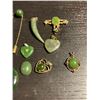 Image 3 : Group of Jade Jewelry and Jade Pieces