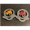 Image 3 : 2 Vintage Girl Guides of Canada Commissioner Pins - One is stamped sterling - Total weight: 15.5 gra