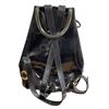 Image 2 : Vintage Salvatore Ferragamo Black Enamel Leather Backpack